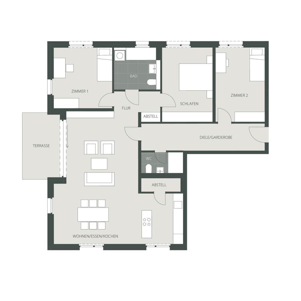 Grundriss Wohnung 