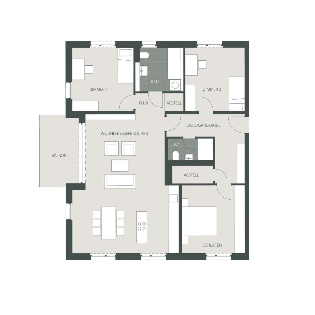 Grundriss Wohnung