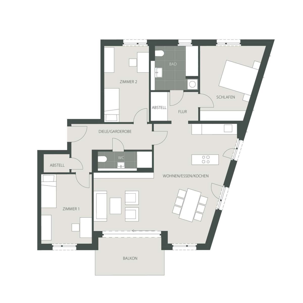 Grundriss Wohnung