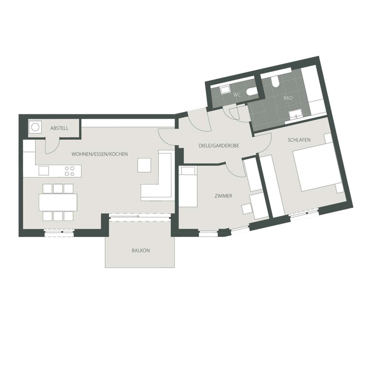 Grundriss Wohnung