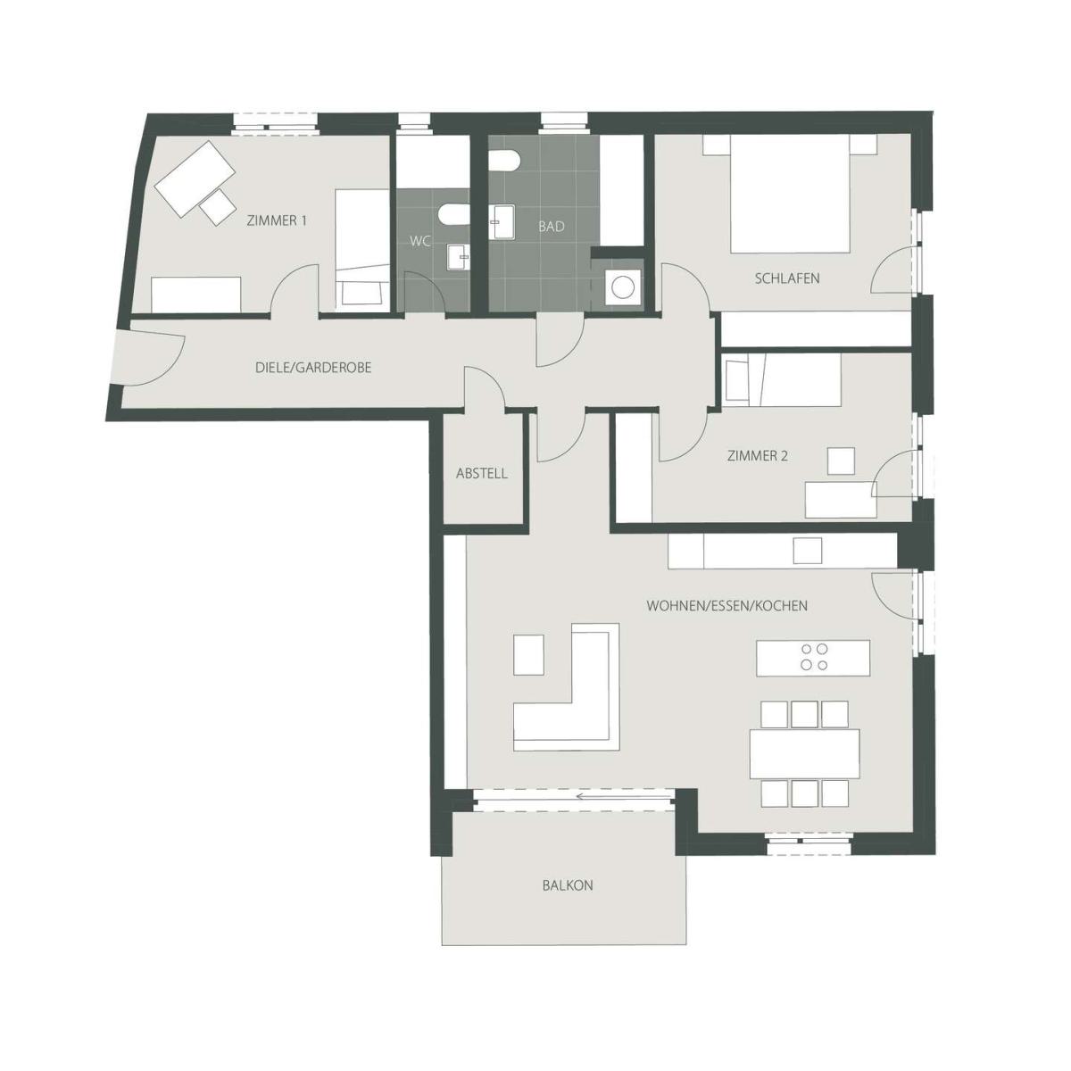 Grundriss Wohnung