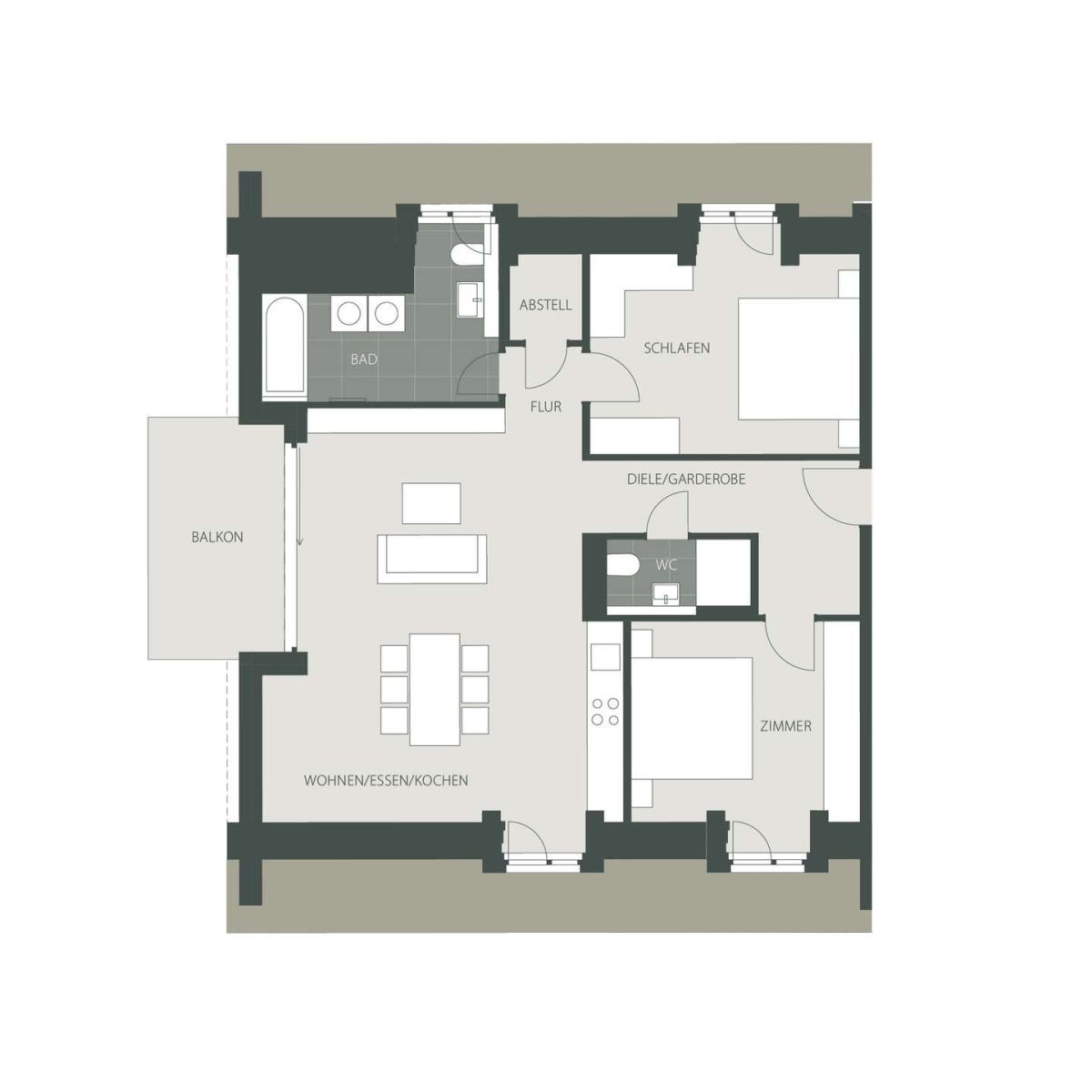 Grundriss Wohnung 