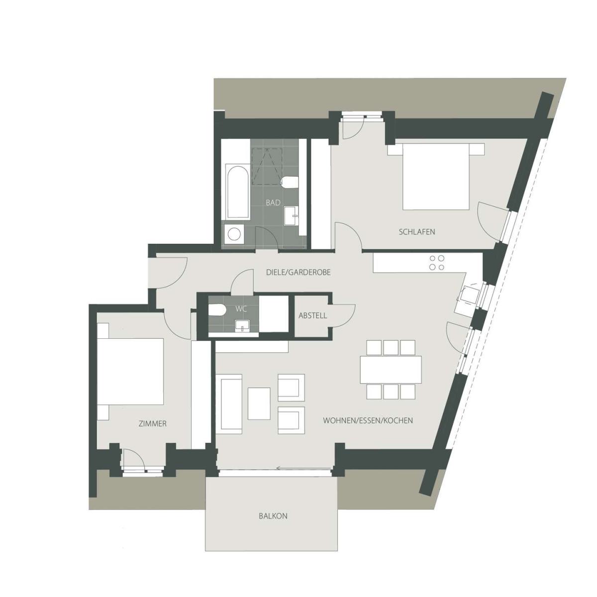 Grundriss Wohnung