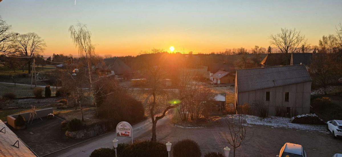 Sonnenaufgang Hotelzimmer