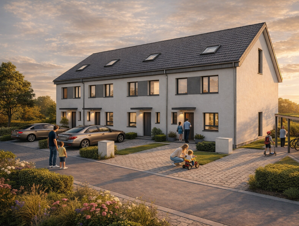 Herbolzheim - KfW40-QNG Neubau-Reihenhäuser in Herbolzheim – Modernes Wohnen in der Sudetenstraße